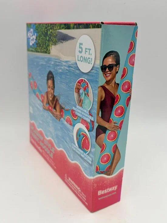 Bestway H2O Go Splashin’ Style Grapefruit Fabric Noodle Pool Float 5 Ft NIB - Picture 3 of 5
